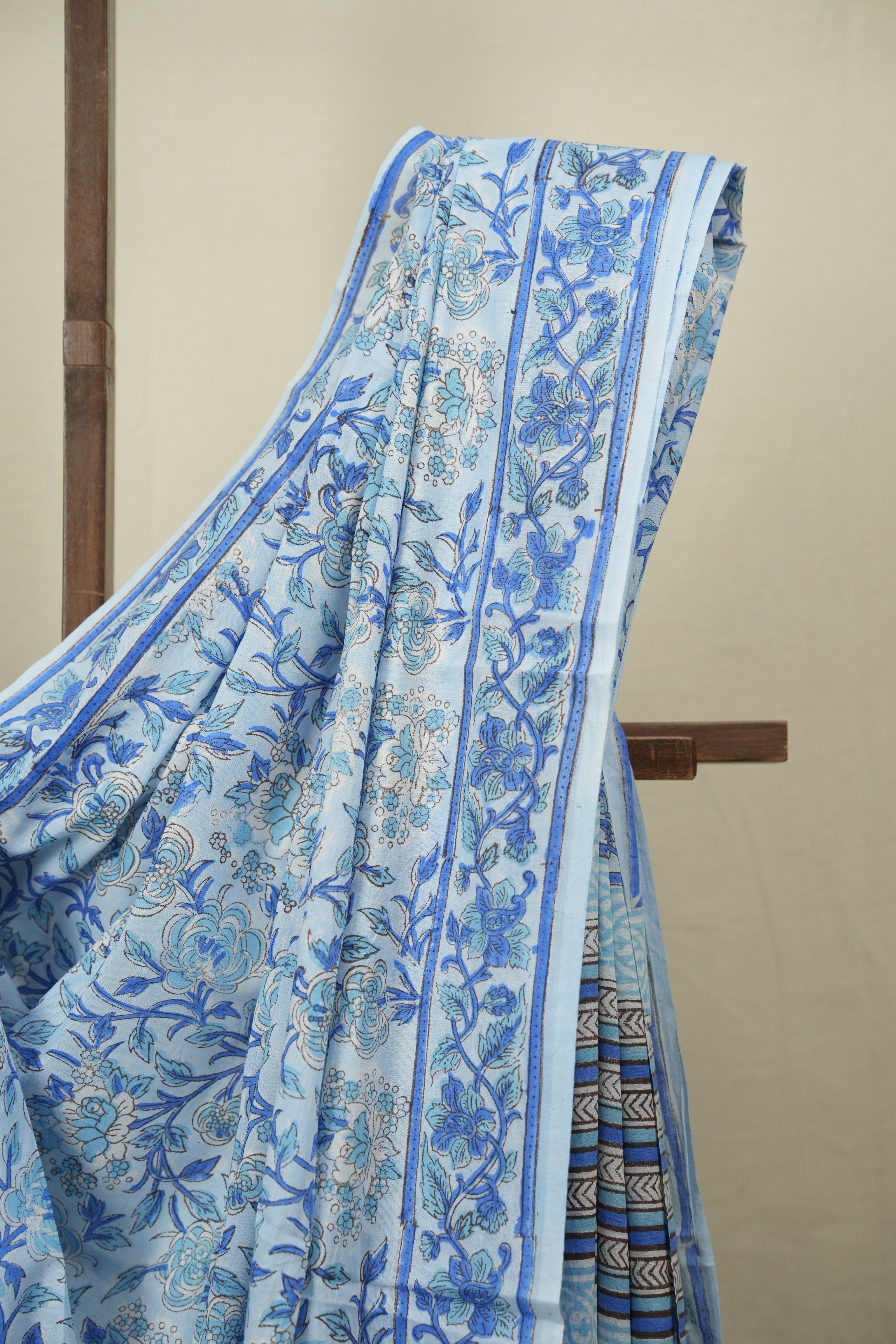 Blue HBP Cotton Saree - SRBCS3698