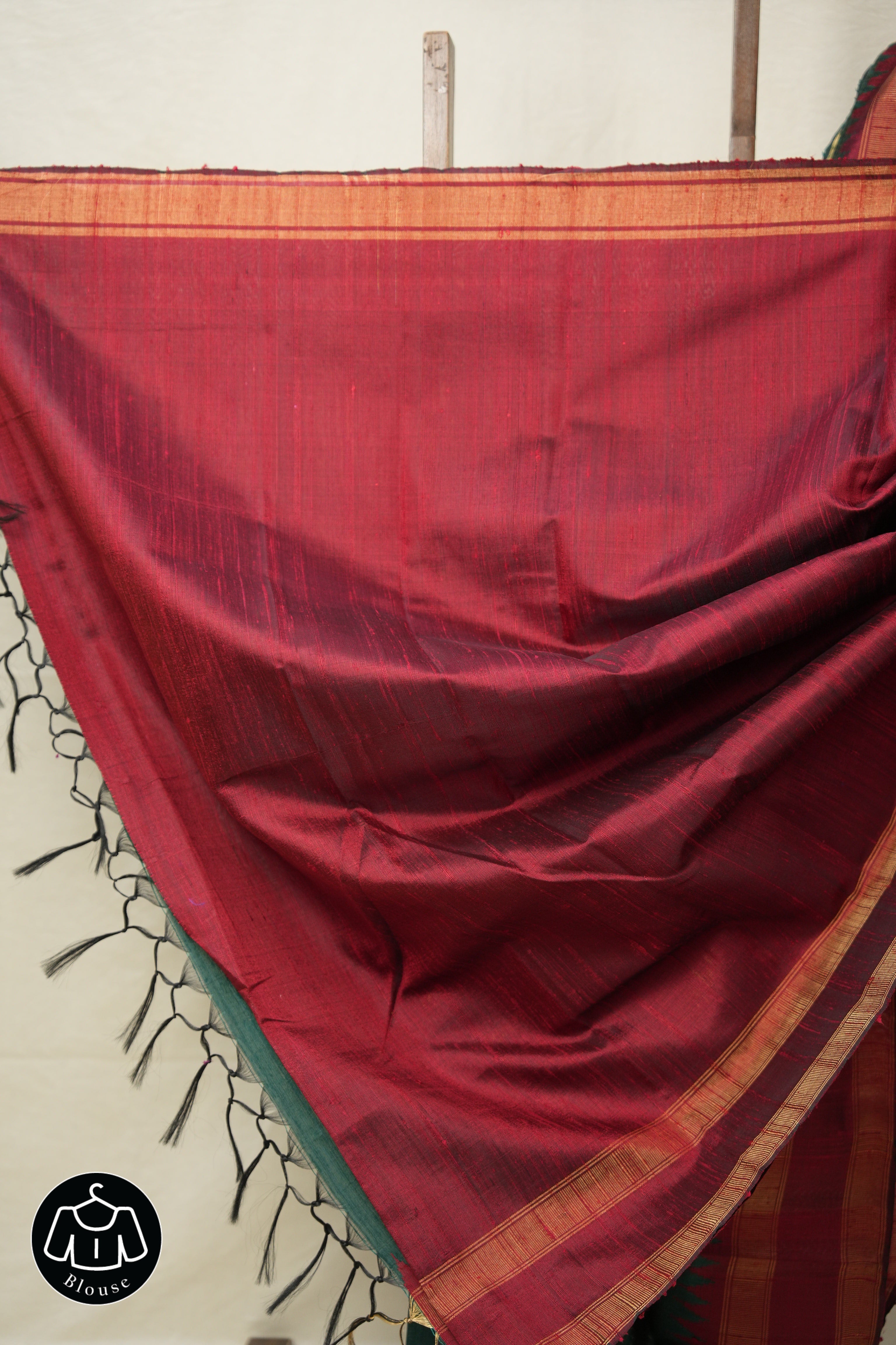 Green Raw Silk Saree - SRGRSS959