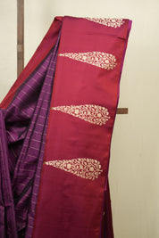 Magenta Banarasi Silk Saree - SRMBSS937