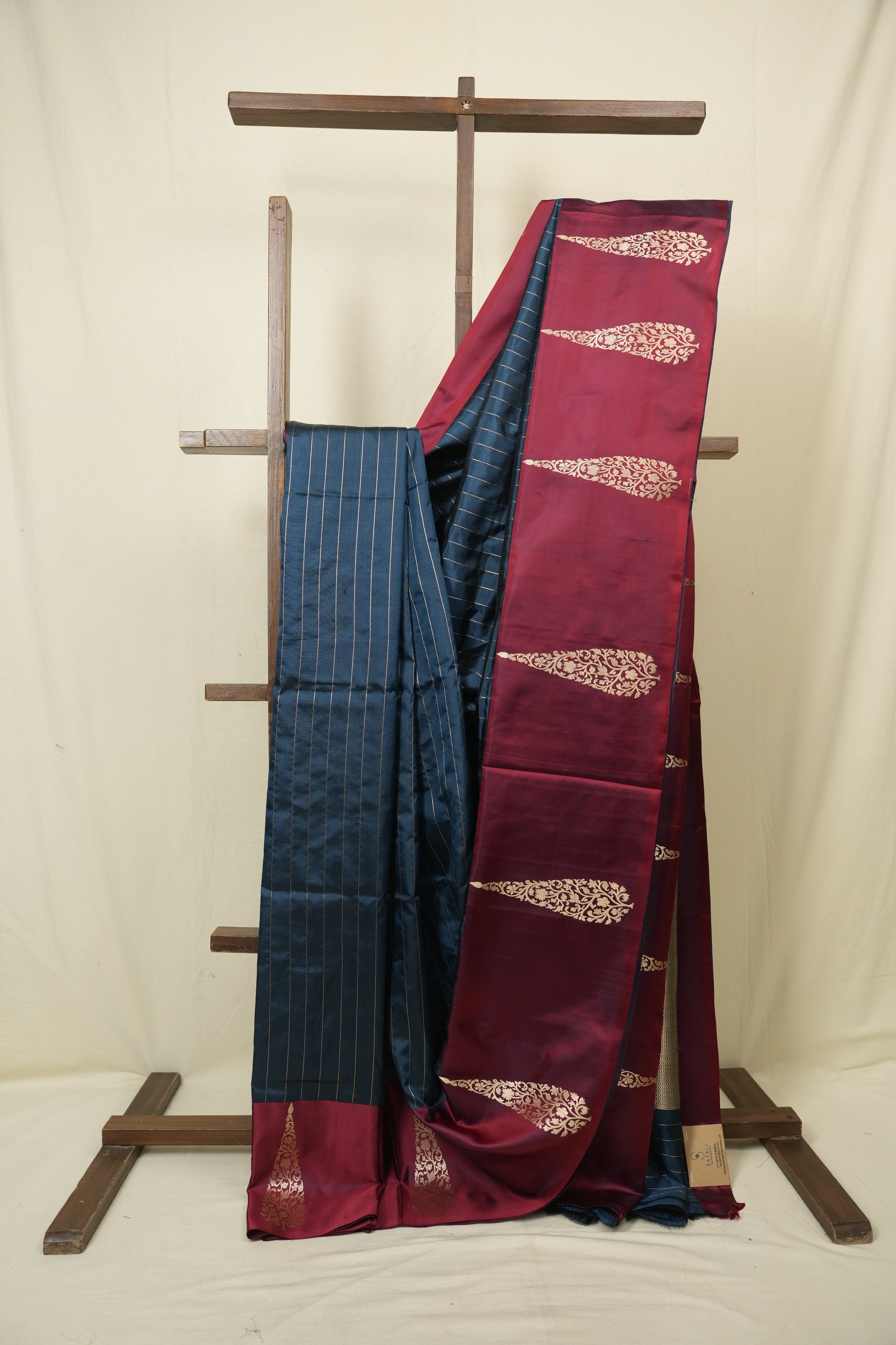 Teal Banarasi Silk Saree - SRTBSS936
