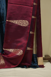 Teal Banarasi Silk Saree - SRTBSS936
