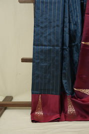 Teal Banarasi Silk Saree - SRTBSS936