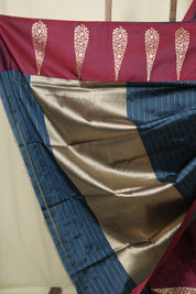 Teal Banarasi Silk Saree - SRTBSS936
