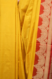 Yellow Banarasi Silk Saree - SRYBSS945