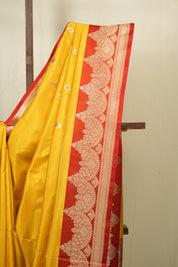 Yellow Banarasi Silk Saree - SRYBSS945