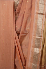 Peach Tissue Cotton Paithani Saree (DEFECT) - SRPTCPS57-PI
