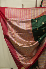 Green Banarasi Silk Saree - SRGBSS943