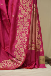 Pink Banarasi Silk Saree - SRPBSS942