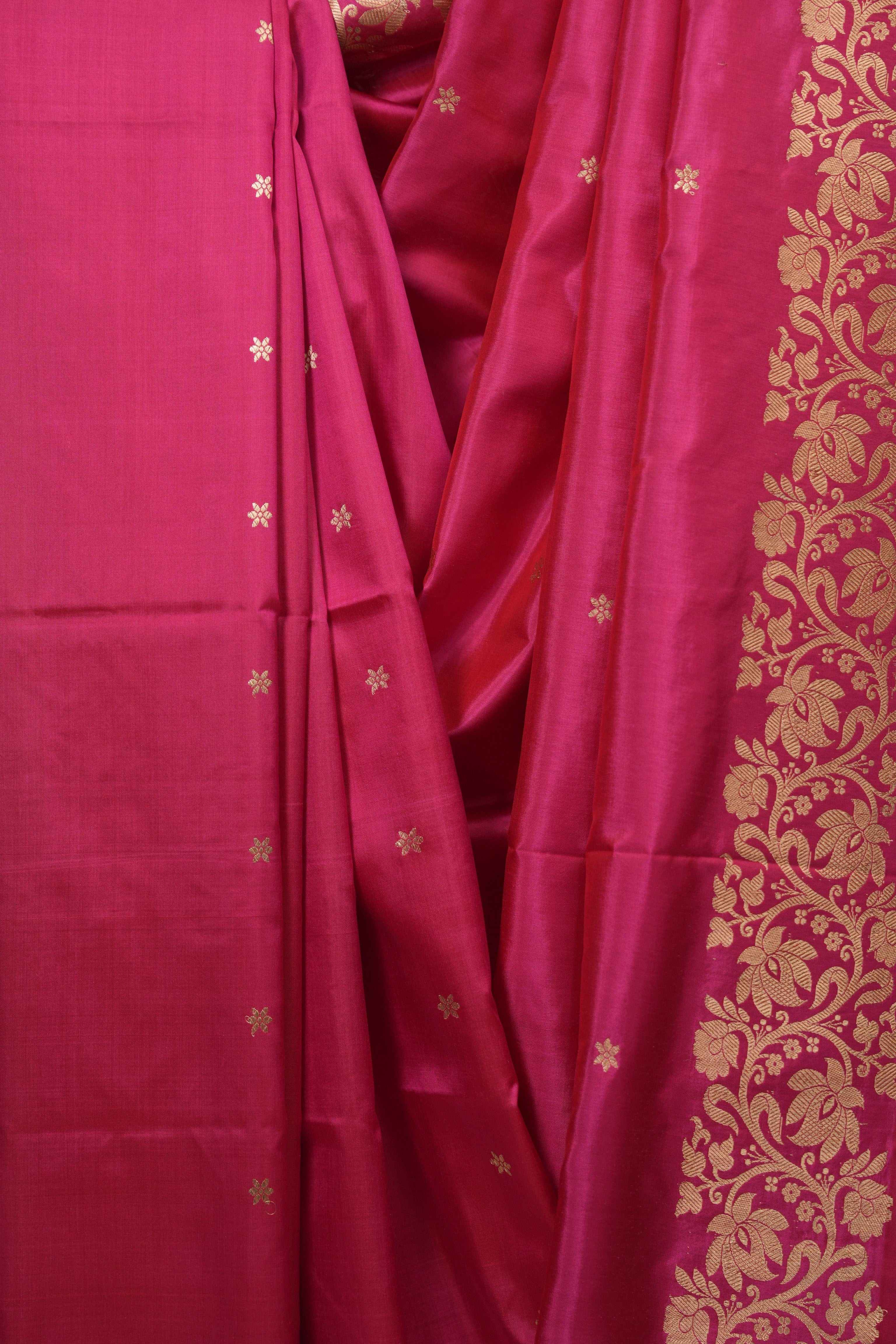 Pink Banarasi Silk Saree - SRPBSS942