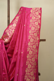 Pink Banarasi Silk Saree - SRPBSS942