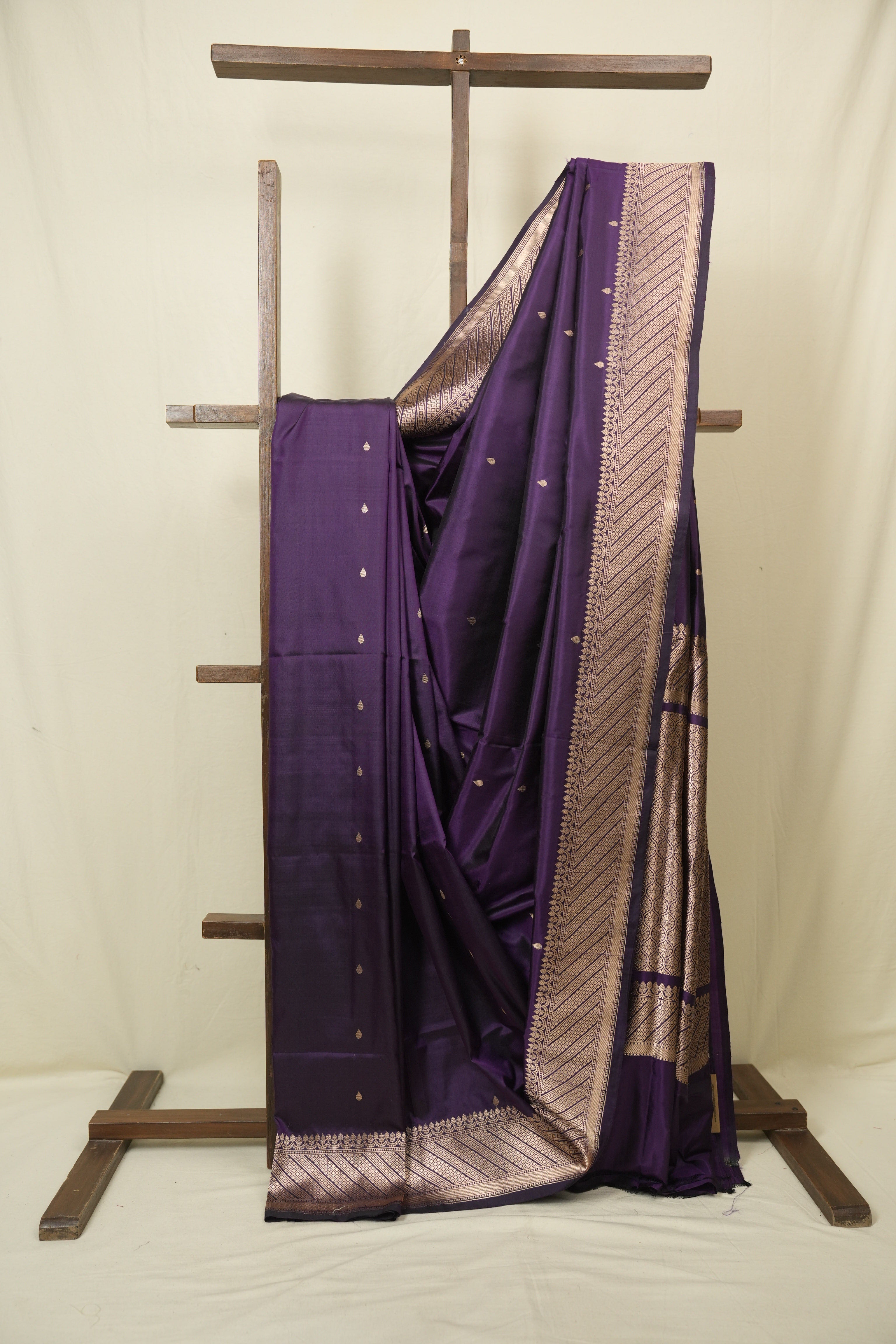 Purple Banarasi Silk Saree - SRPBSS941