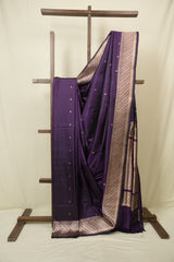 Purple Banarasi Silk Saree - SRPBSS941