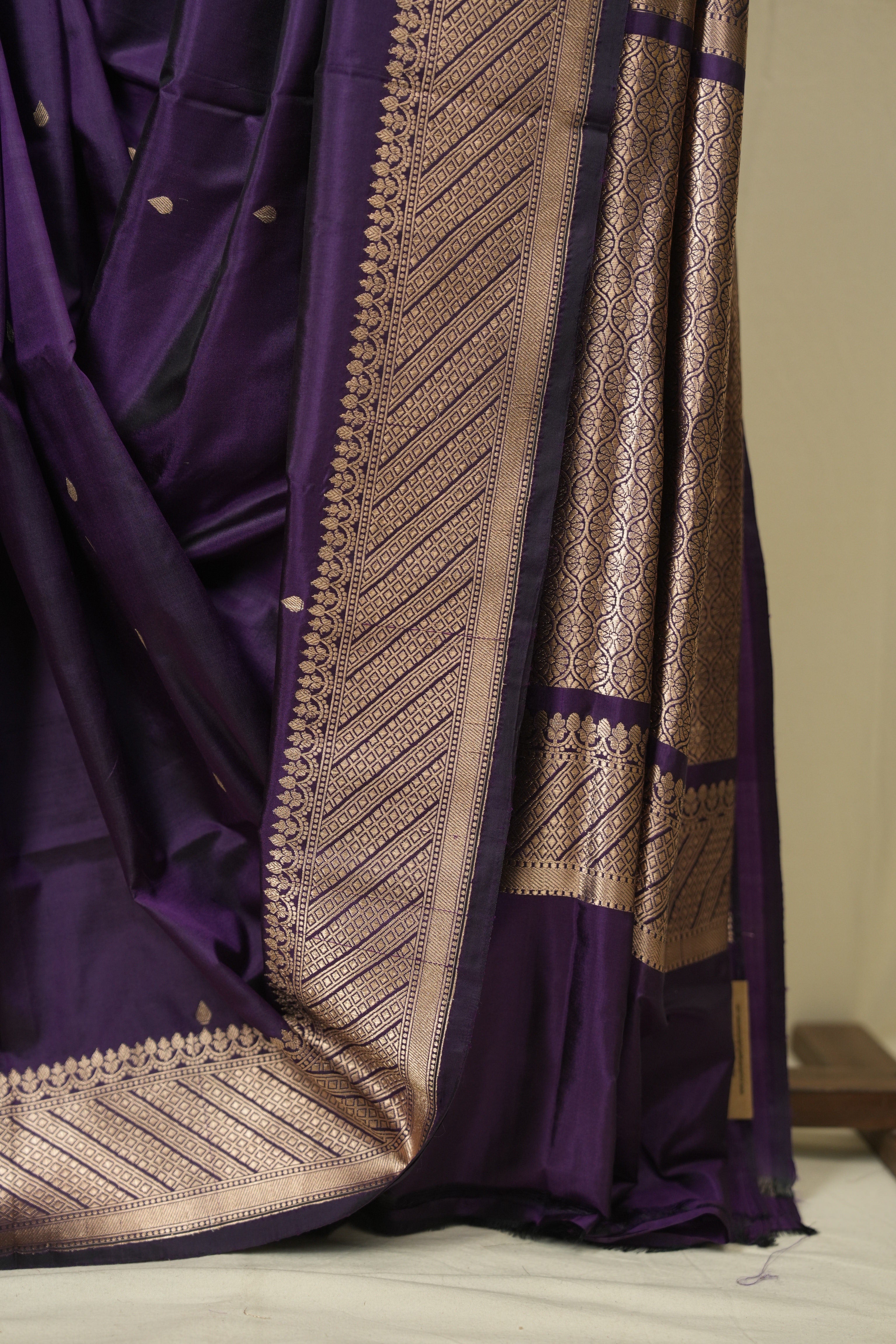 Purple Banarasi Silk Saree - SRPBSS941