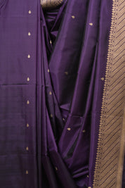 Purple Banarasi Silk Saree - SRPBSS941