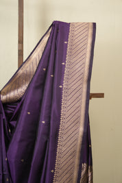 Purple Banarasi Silk Saree - SRPBSS941