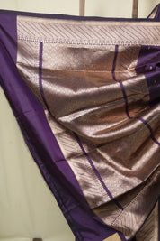 Purple Banarasi Silk Saree - SRPBSS941