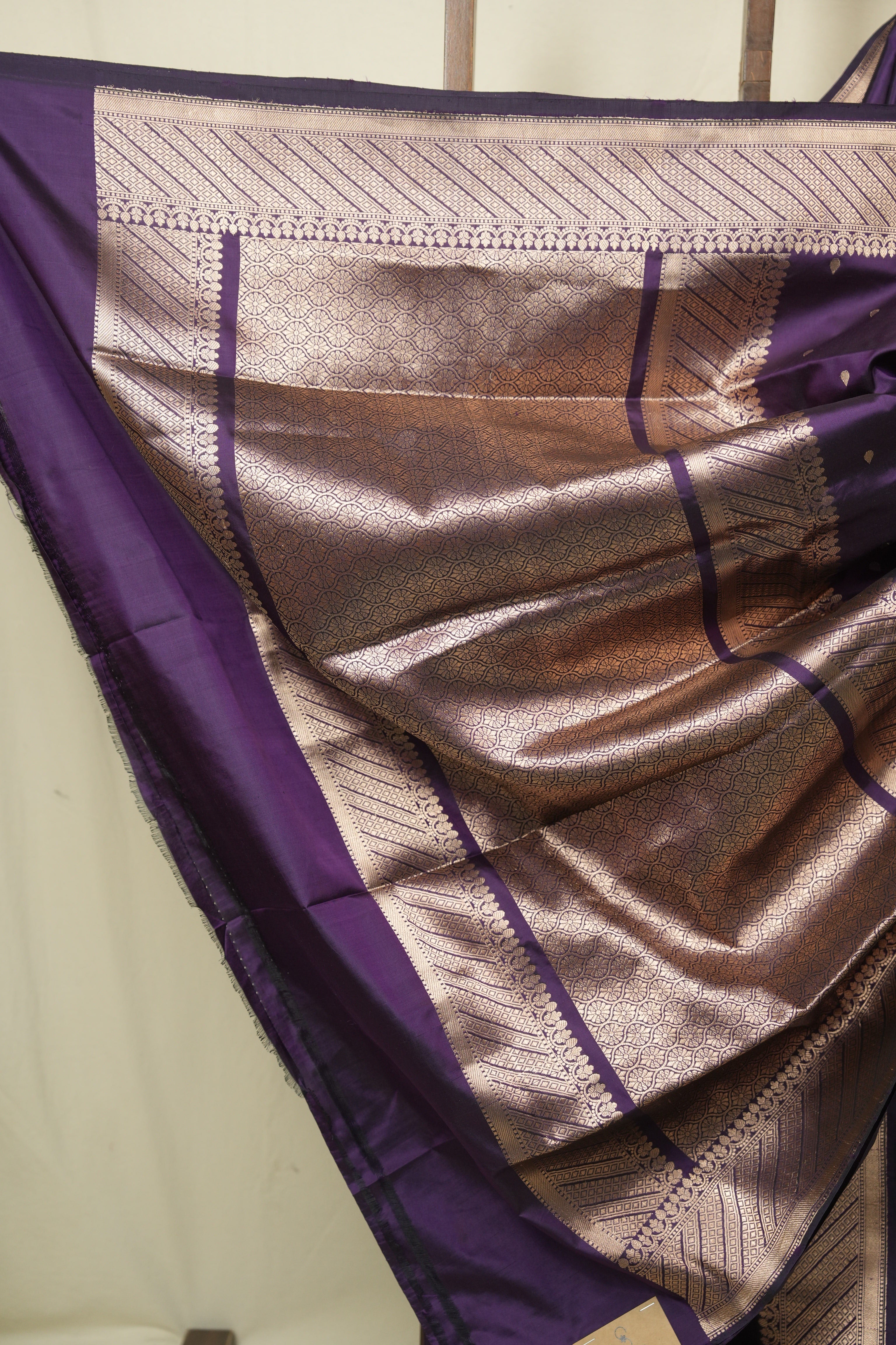 Purple Banarasi Silk Saree - SRPBSS941