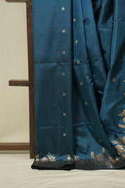 Peacock Blue Banarasi Silk Saree - SRPBBSS940