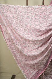 White HBP Cotton Saree - SRWCS3653
