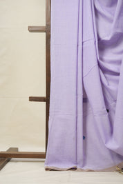 Lavender Mul Cotton Jamdani Saree-SRLMCJS175