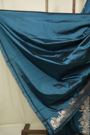 Peacock Blue Banarasi Silk Saree - SRPBBSS940