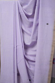 Lavender Mul Cotton Jamdani Saree-SRLMCJS175