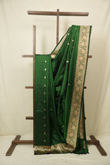 Green Banarasi Silk Saree - SRGBSS939