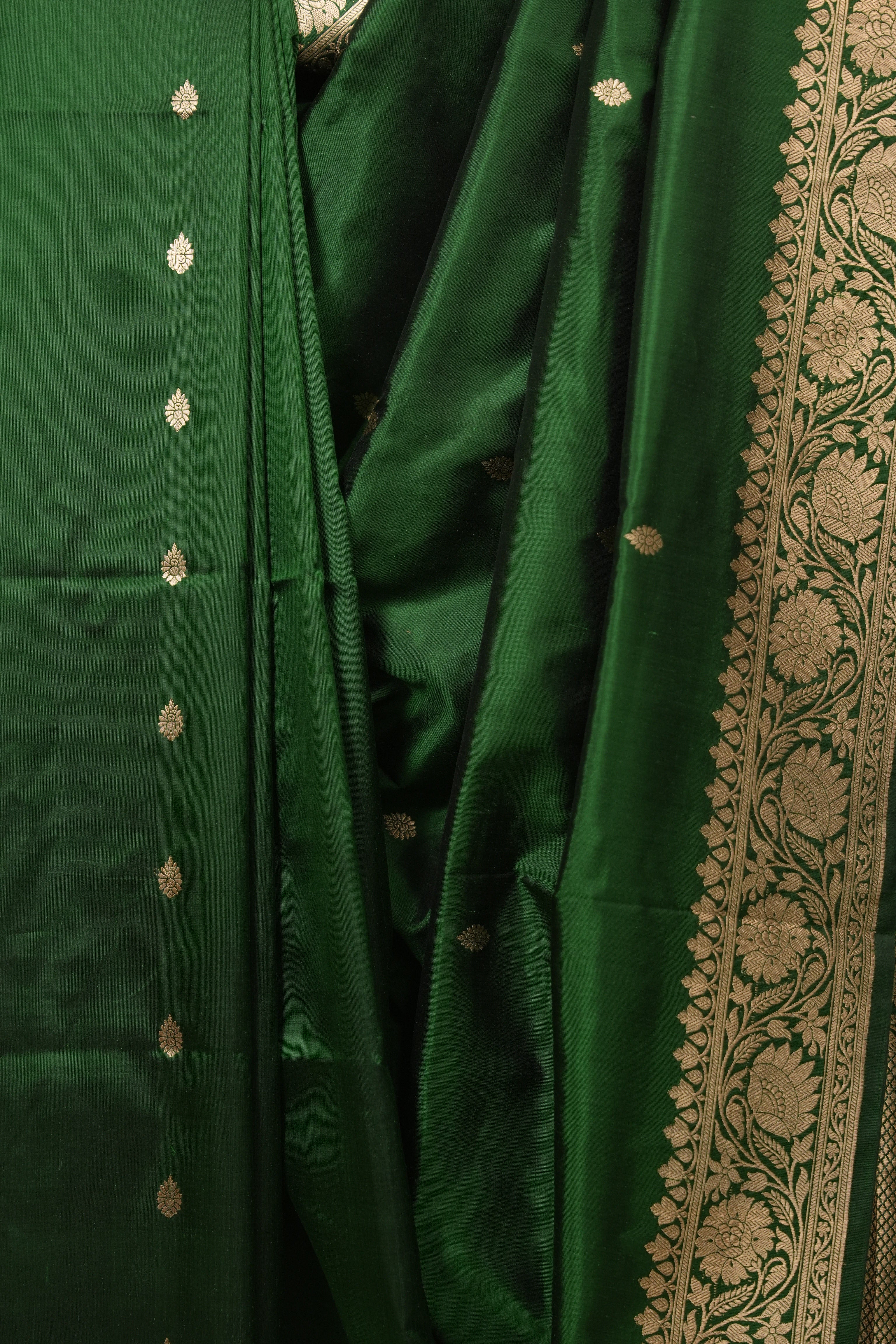 Green Banarasi Silk Saree - SRGBSS939