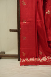 Red Banarasi Silk Saree - SRRBSS938