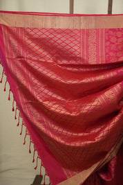 Pink Soft Silk Saree - SRPSSS478