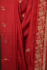Red Banarasi Silk Saree - SRRBSS938
