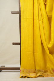 Yellow Matka Silk Jamdani Saree - SRYMSJS97