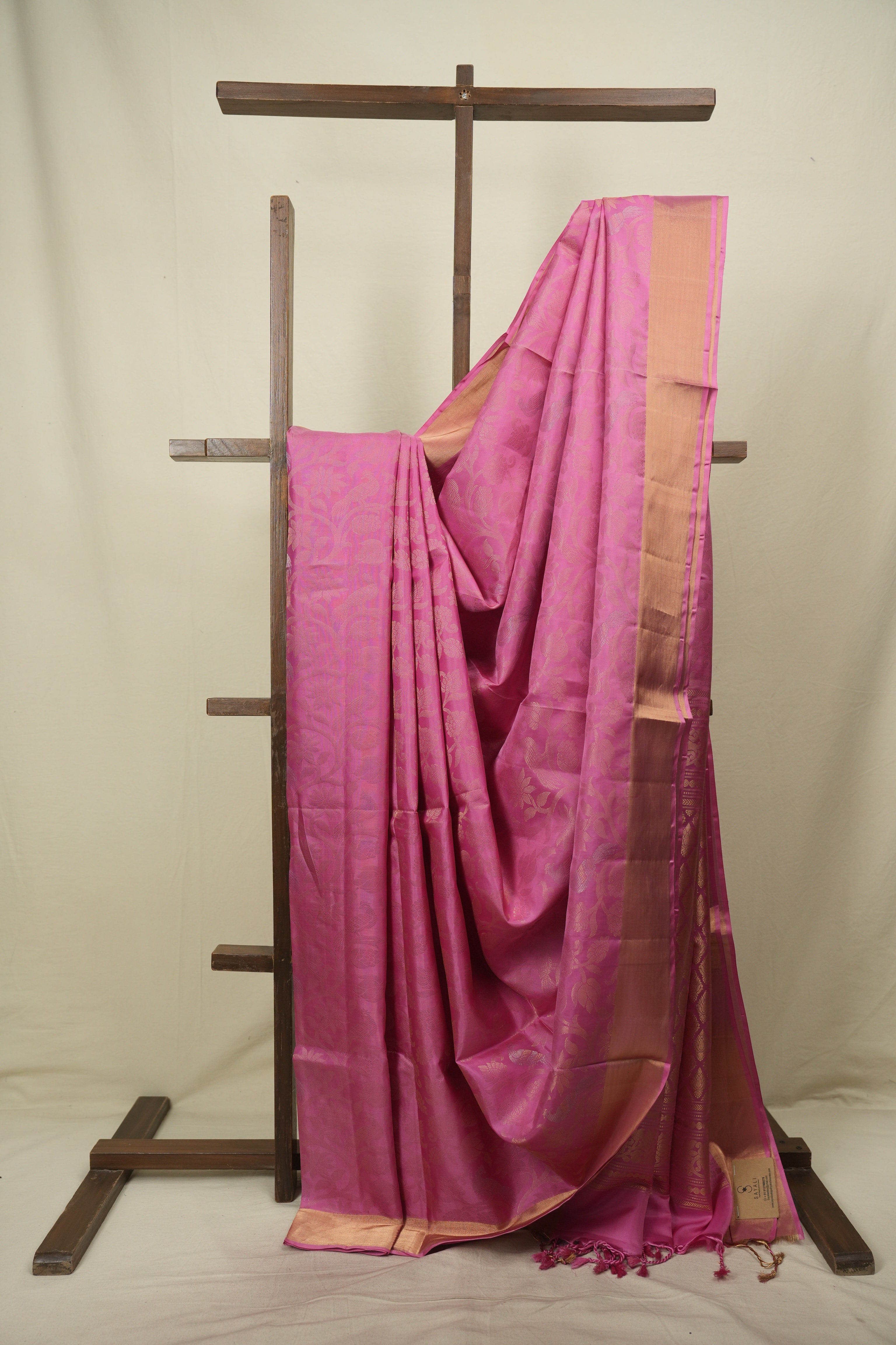 Pink Soft Silk Saree - SRPSSS474