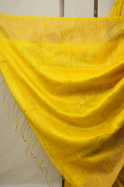 Yellow Matka Silk Jamdani Saree - SRYMSJS97