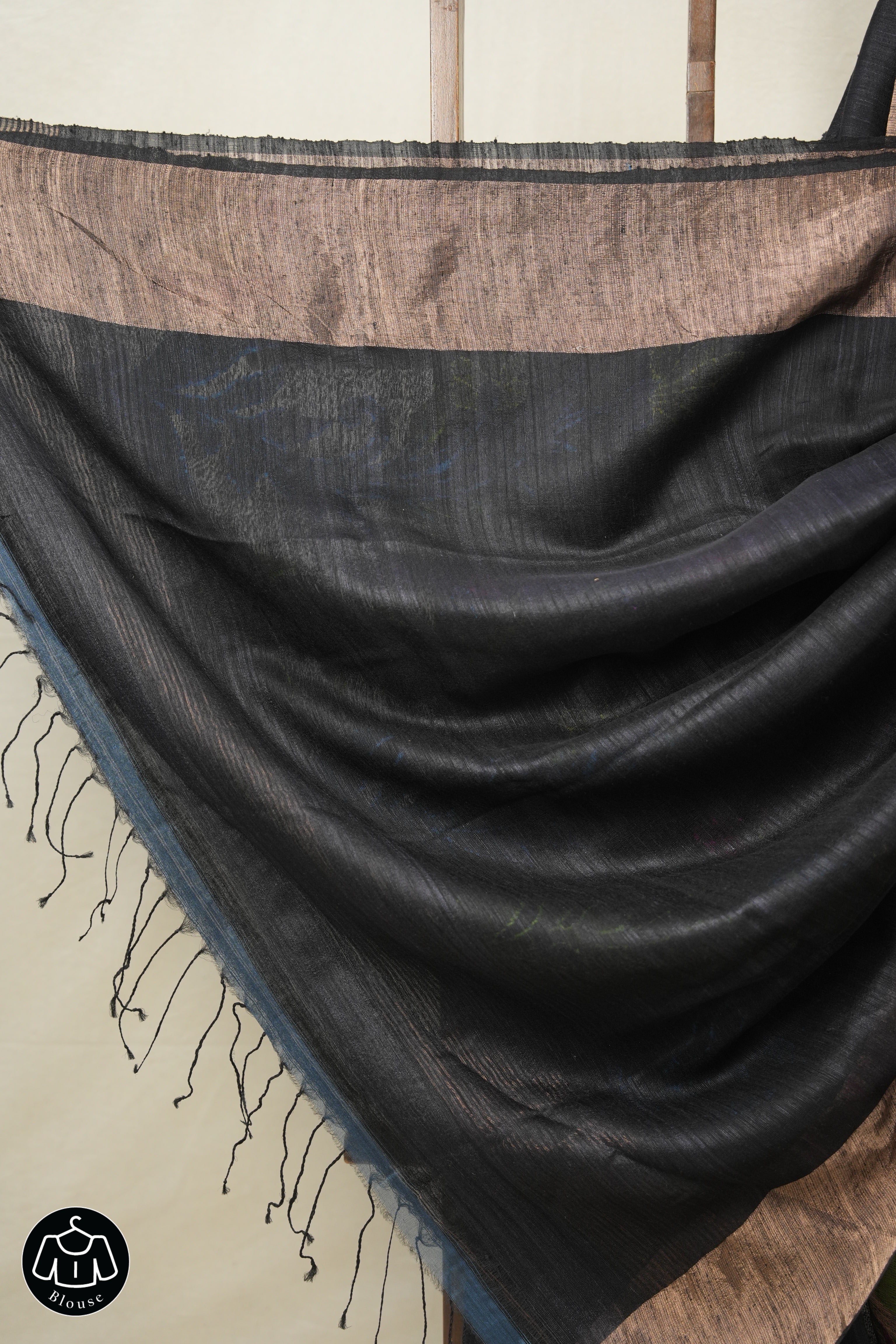 Black Matka Silk Jamdani Saree - SRBMSJS98