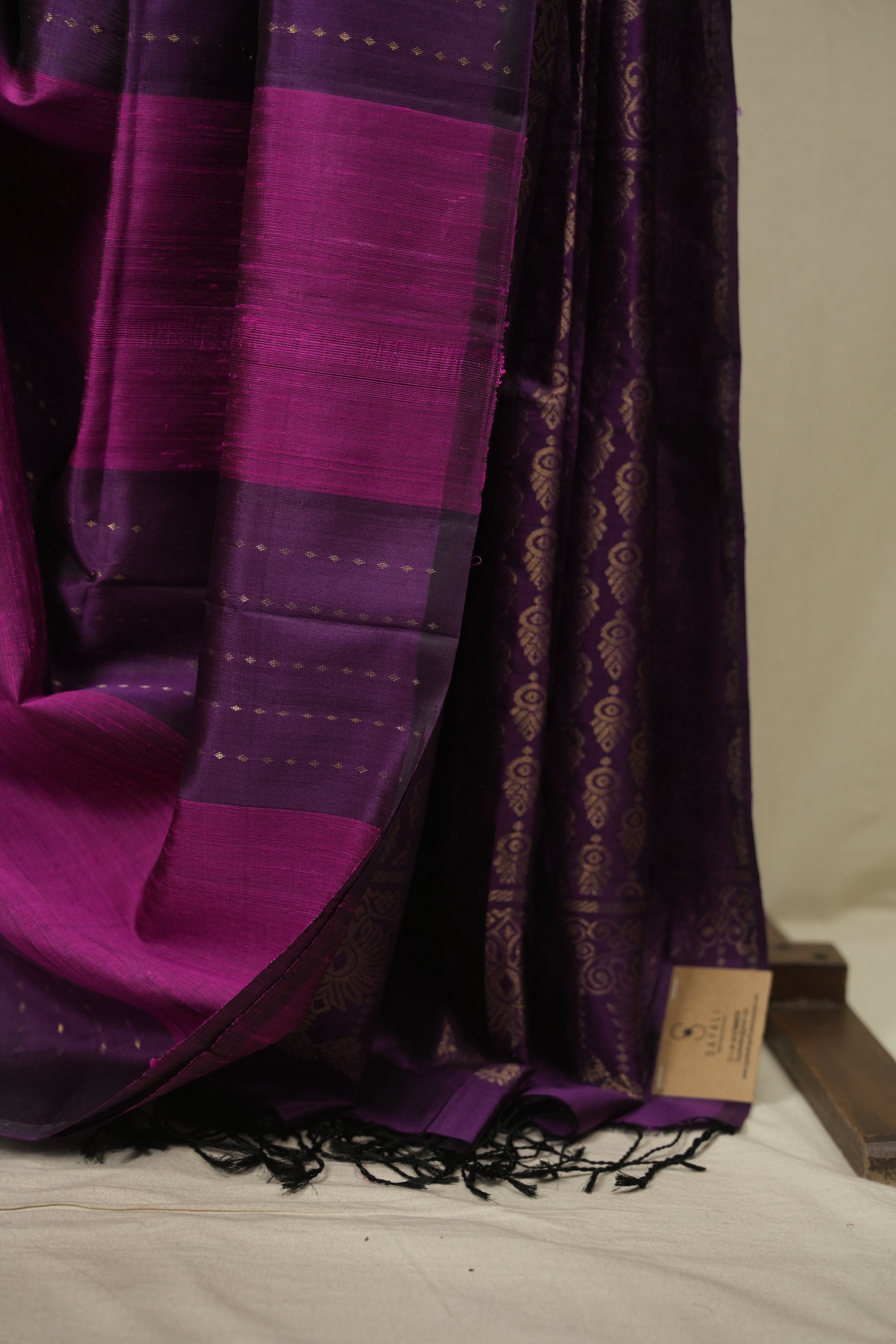 Purple-Magenta Soft Silk Saree - SRPMSSS470