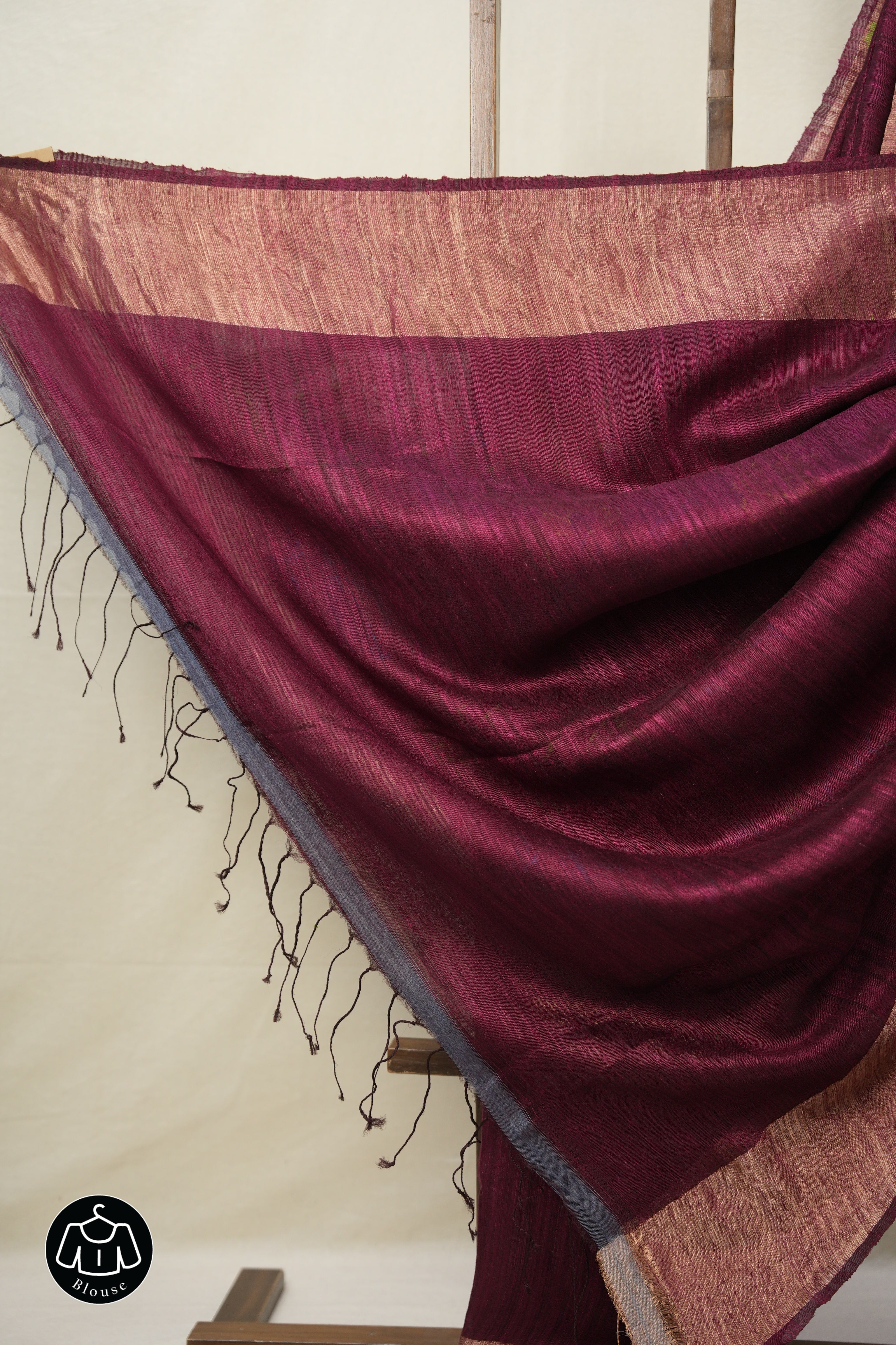Maroon Matka Silk Jamdani Saree - SRMMSJS99