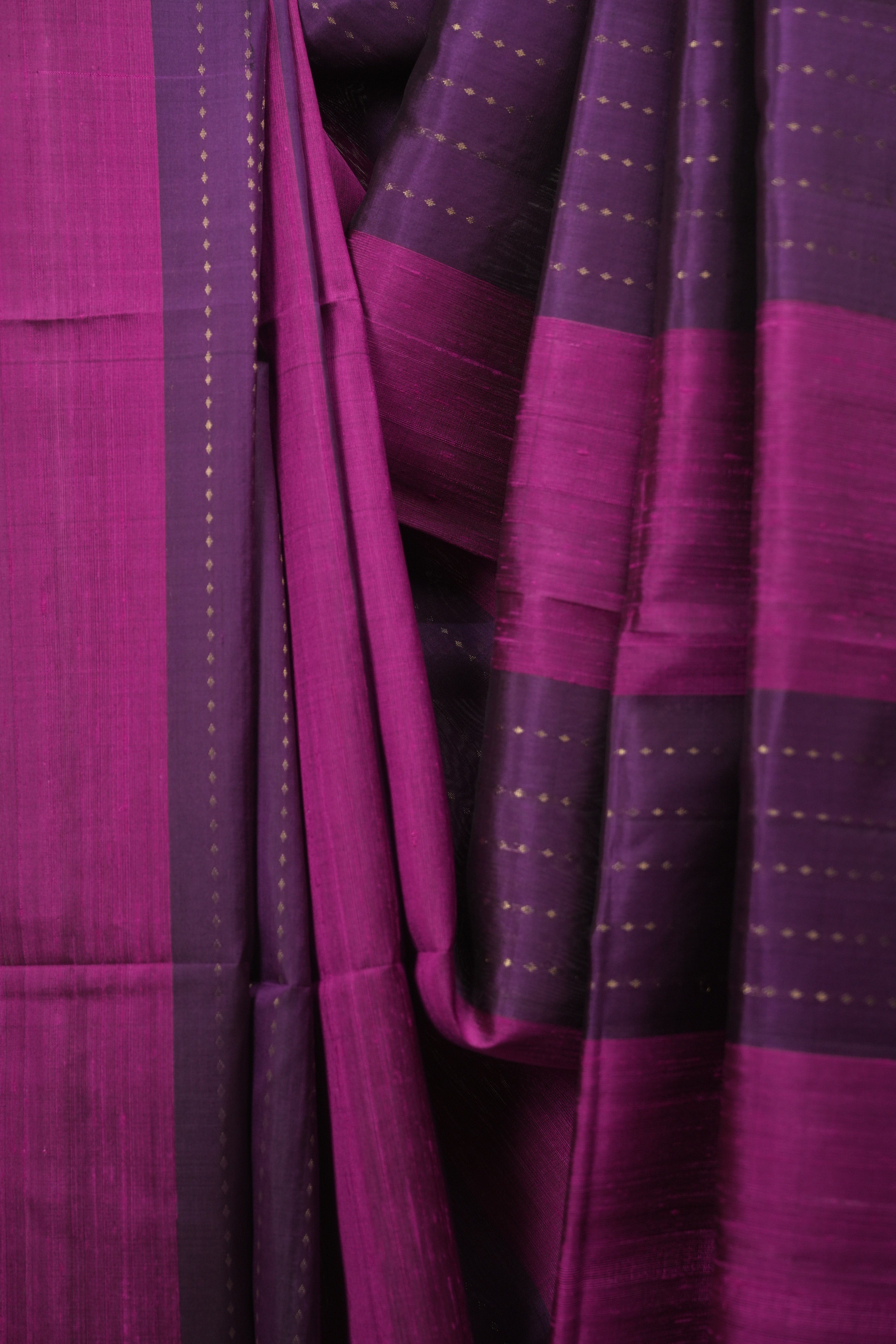 Purple-Magenta Soft Silk Saree - SRPMSSS470