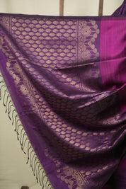 Purple-Magenta Soft Silk Saree - SRPMSSS470