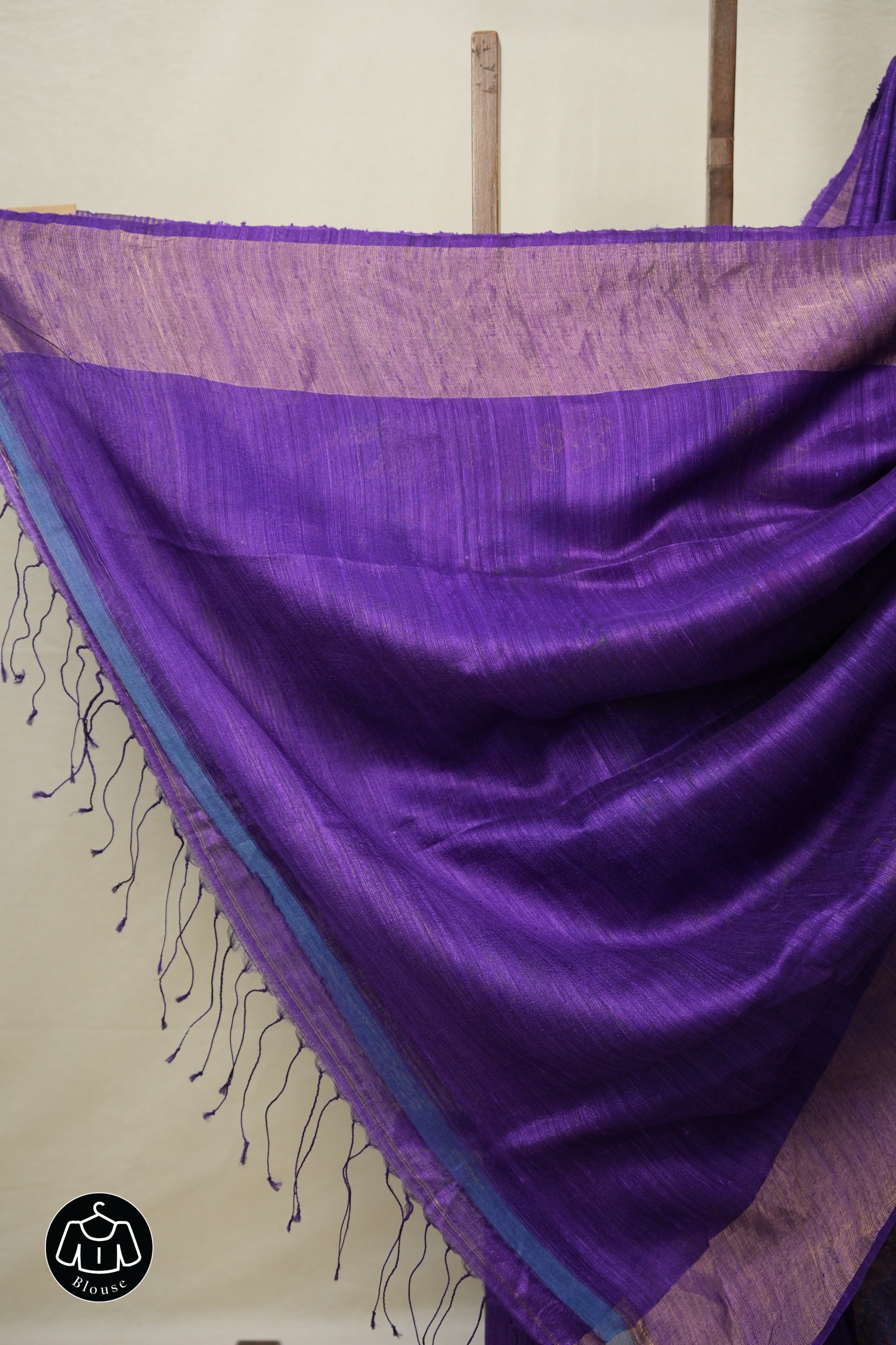 Purple Matka Silk Jamdani Saree - SRPMSJS100