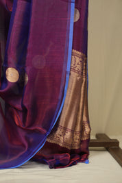 Dual Tone Purple Tissue Banarasi Silk Saree - SRDTPTBSS72