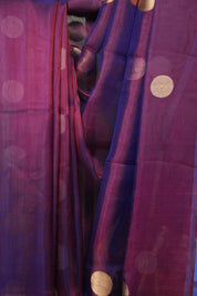 Dual Tone Purple Tissue Banarasi Silk Saree - SRDTPTBSS72