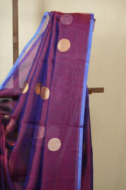 Dual Tone Purple Tissue Banarasi Silk Saree - SRDTPTBSS72