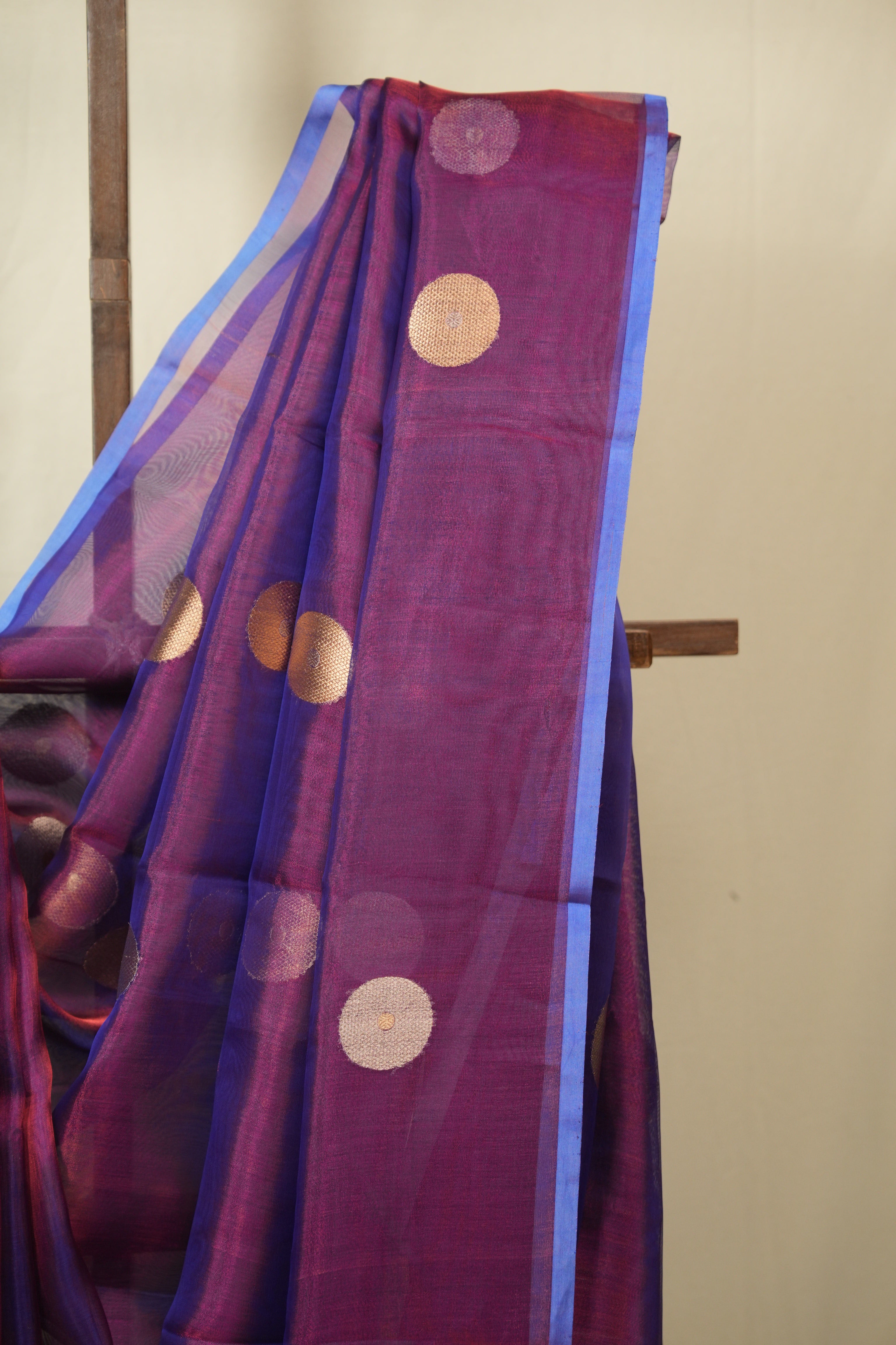 Dual Tone Purple Tissue Banarasi Silk Saree - SRDTPTBSS72