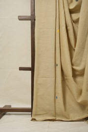 Mud Cream Mul Cotton Jamdani Saree-SRMCMCJS170