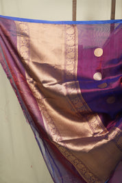 Dual Tone Purple Tissue Banarasi Silk Saree - SRDTPTBSS72