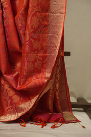 Orange Soft Silk Saree - SROSSS475
