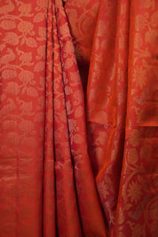 Orange Soft Silk Saree - SROSSS475