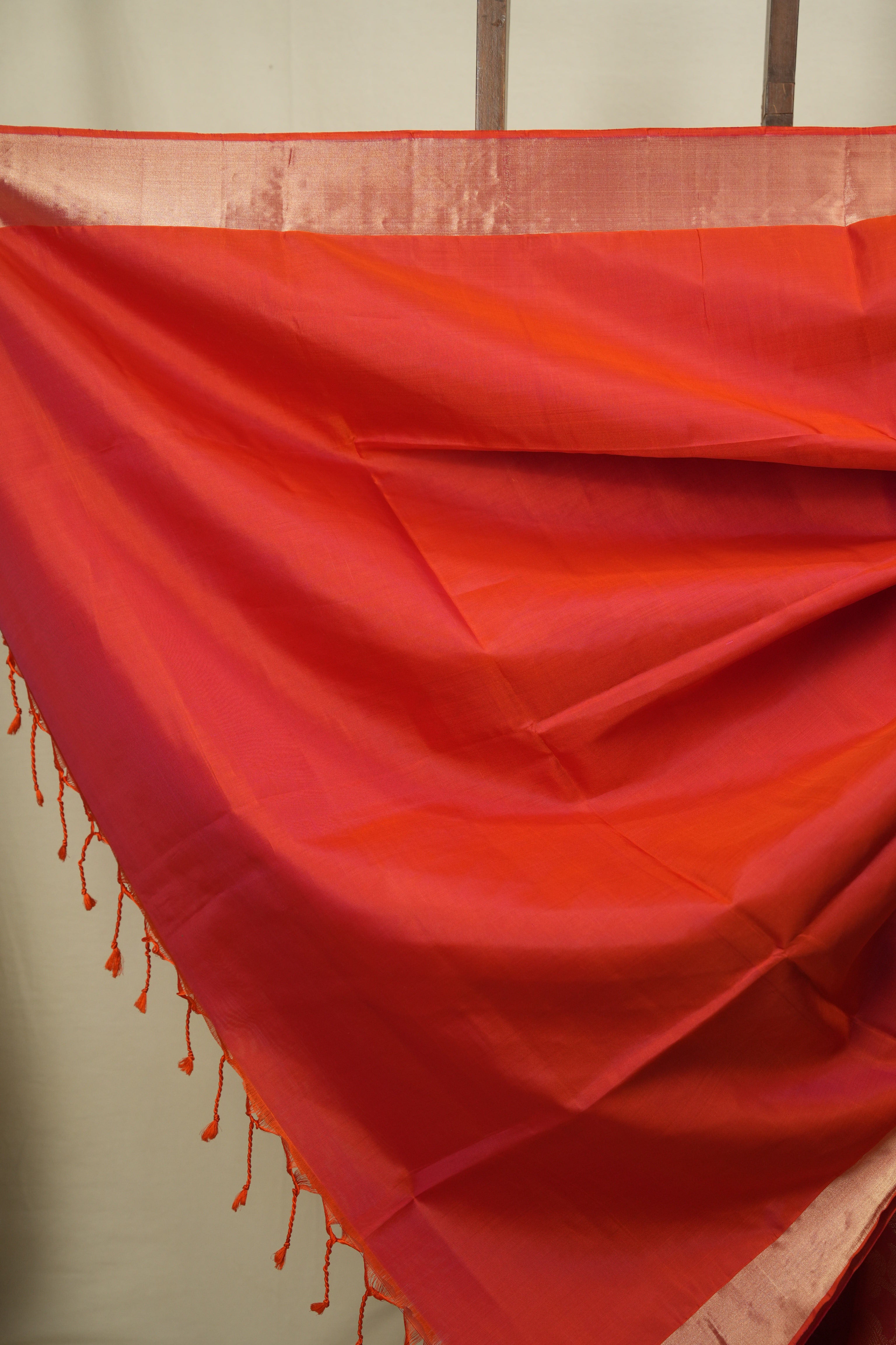 Orange Soft Silk Saree - SROSSS475