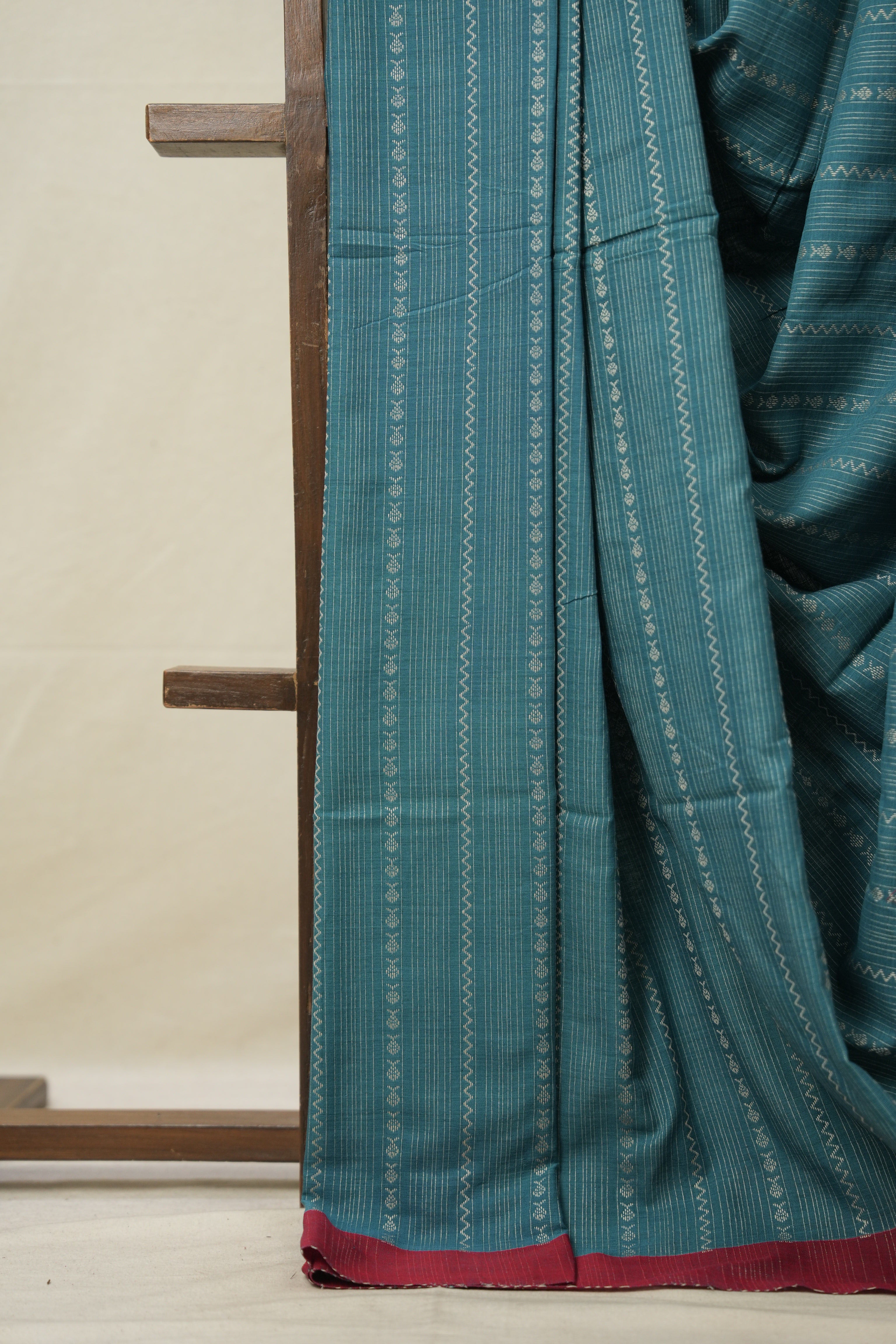 Rama Green Bengal Cotton Saree - SRRGBCS93